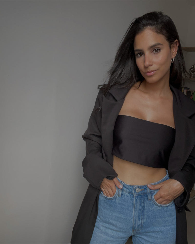 Basics Strapless · Negro